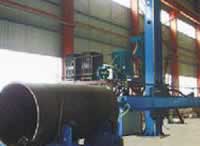 Double welding wire automatic submerged arc welding machine